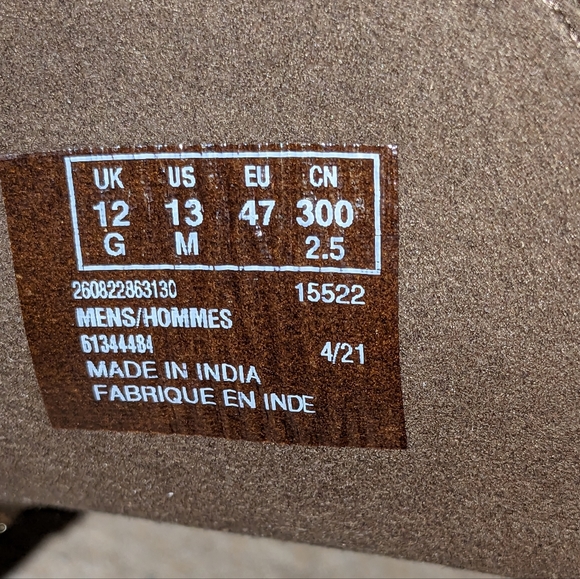 Clarks Bushacre 2 Leather Chukka Boots Dark Brown 34135 Men's 13M - Picture 7 of 7